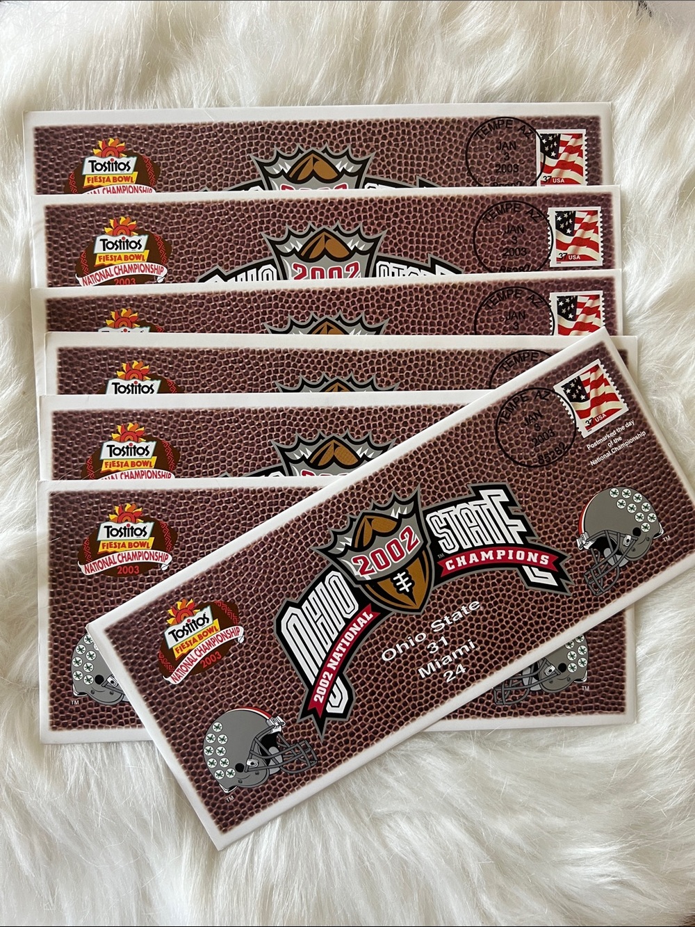 🅾️🏈🏈🏟️Ohio State 2002 Champions Tostitos Collectible Envelope - Brown